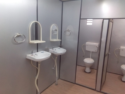 Hygienic, Low maintenance & Durable Toilet Cabin